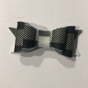 Beautiful black and white plaid bows